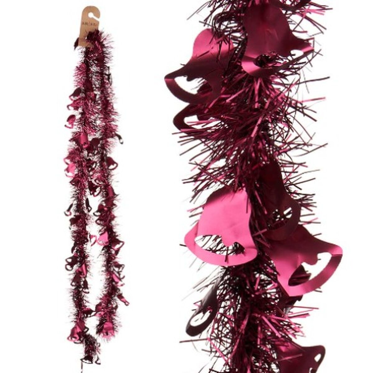Julkrans Krist+ Fuchsia Plast Köksfläktar 12 x 12 x 200 cm Glitter (36 antal) - 4