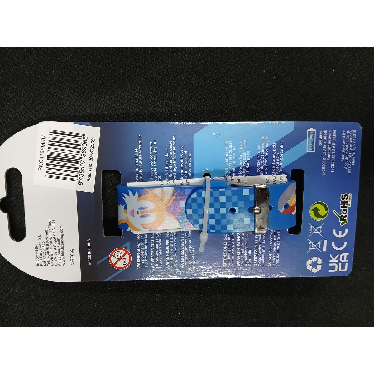 Digital klocka Sonic Barn LED-skärm Blå Ø 3,5 cm - 6