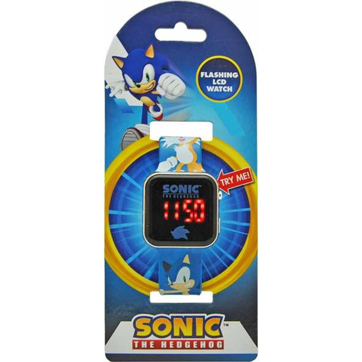 Digital klocka Sonic Barn LED-skärm Blå Ø 3,5 cm - 4
