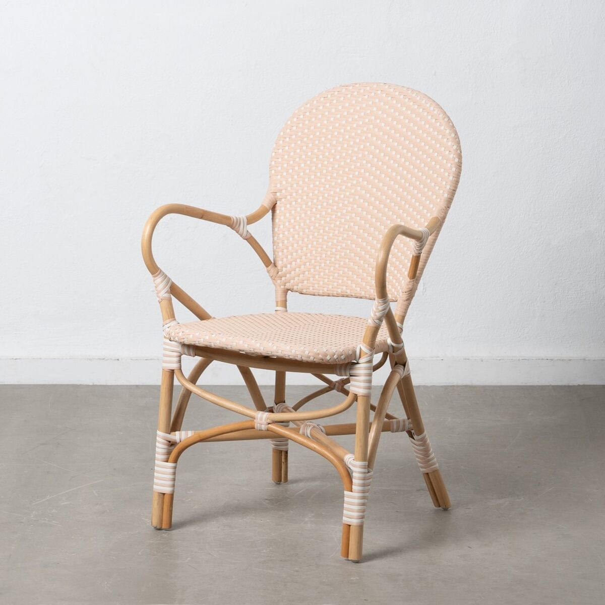 Matsalsstol 57 x 62 x 90 cm Naturell Beige Rattan