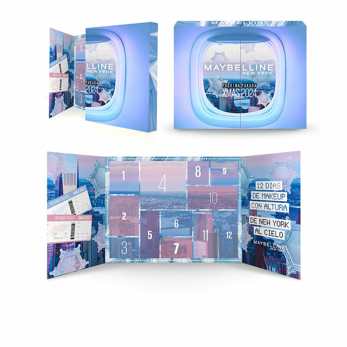 Sminkset Maybelline XMAS 2024 Adventskalender 12 Delar - 2