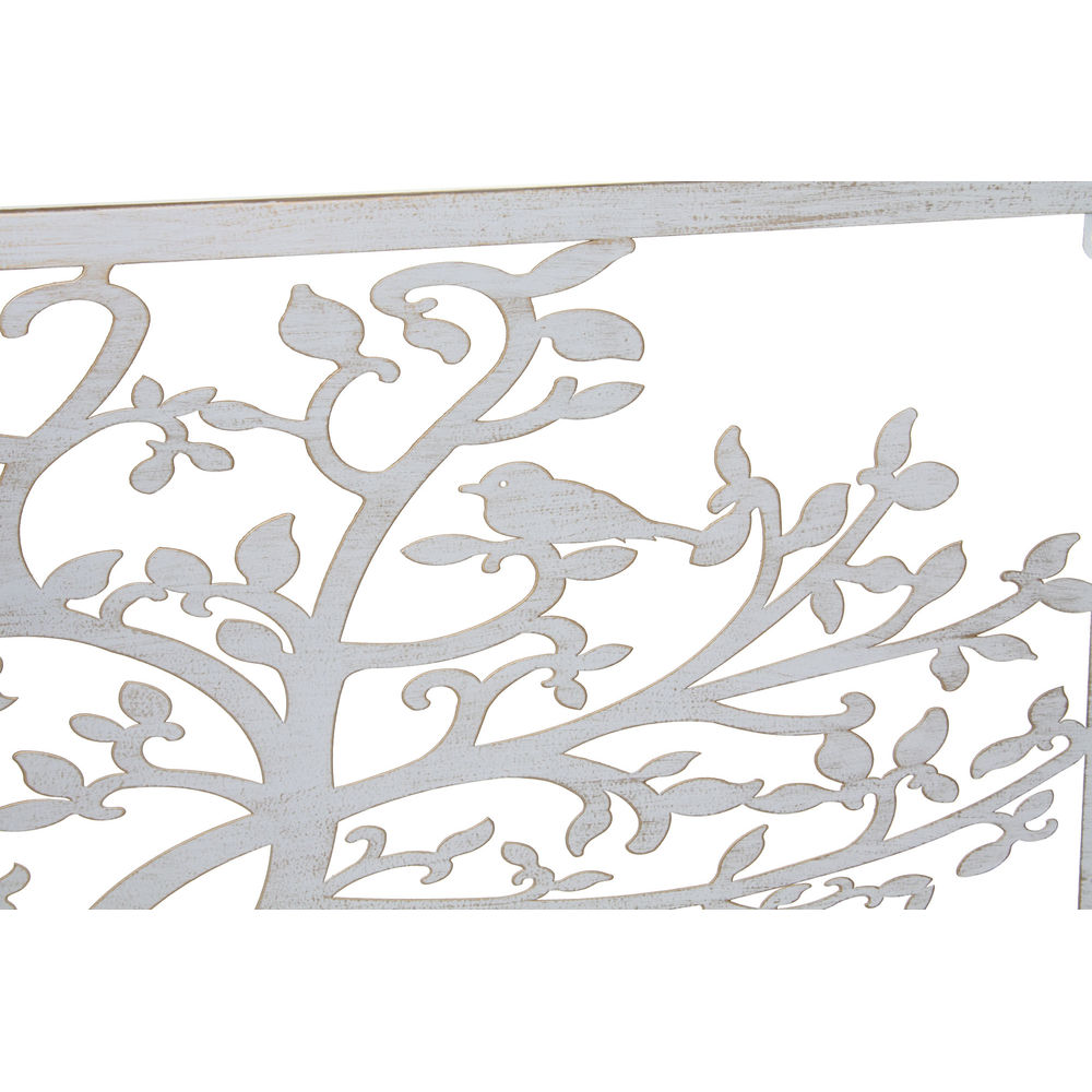 Väggdekoration DKD Home Decor 84,5 x 1 x 49 cm Träd Vit Cottage (2 antal) - 2
