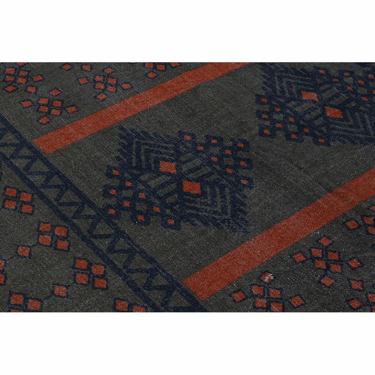 Matta DKD Home Decor 120 x 180 x 0,4 cm Blå Orange Polyester Arab (2 antal) - 10