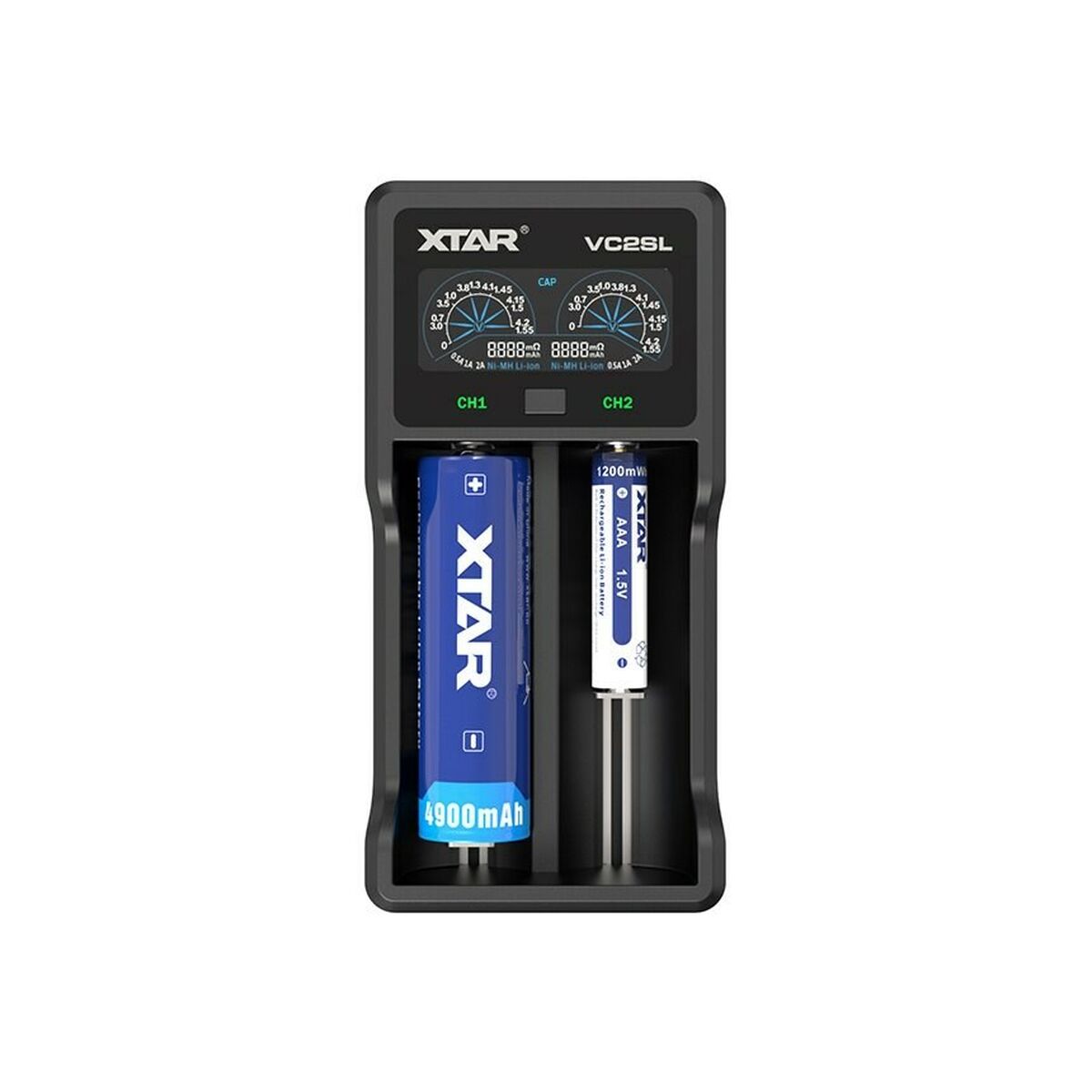 Batteriladdare Xtar VC2SL Batterier x 2 - 2