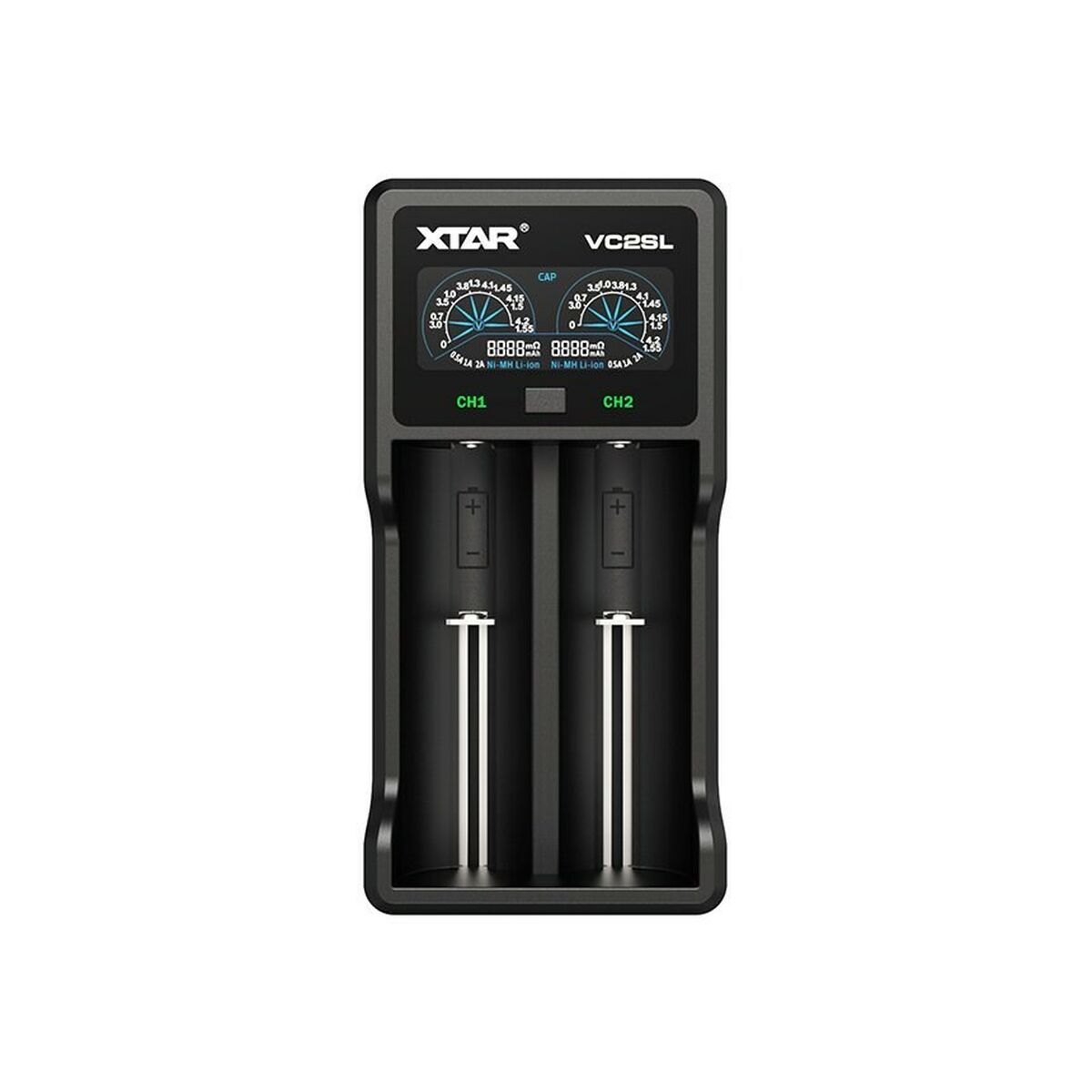 Batteriladdare Xtar VC2SL Batterier x 2 - 7