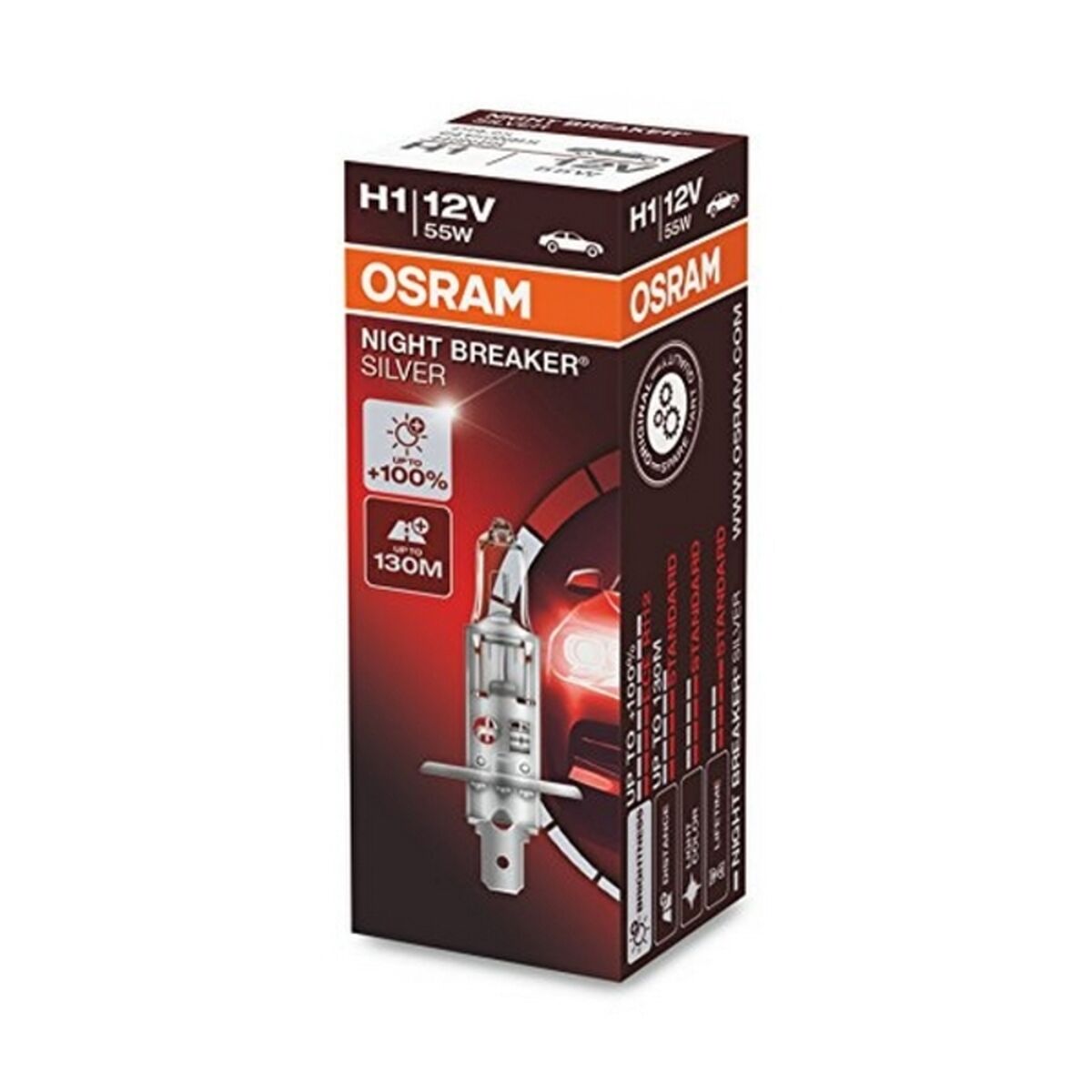 Glödlampa för bil Osram 64150NBS H1 12V 55W - 11