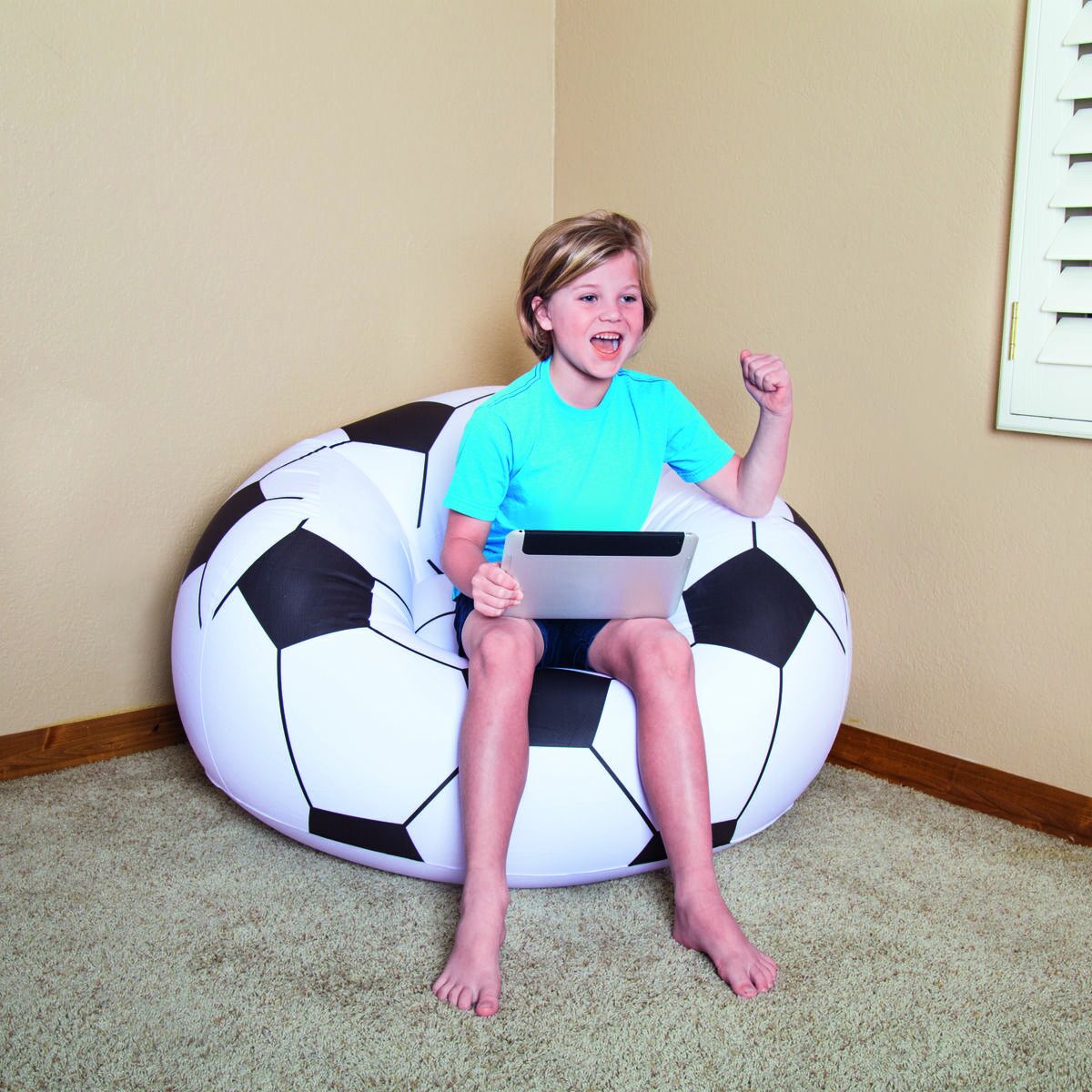 Bestway Jordens Jättestol Fotboll 114x112x66 cm +6 år Inomhus och Trädgård 75010 - 14