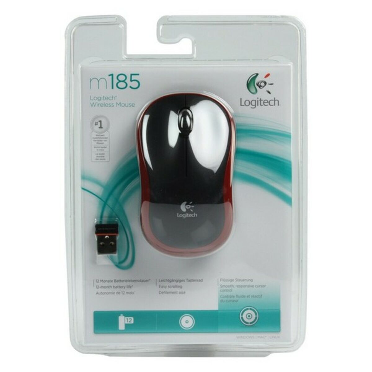 Trådlös optisk mus Logitech 910-002237 Röd - 3