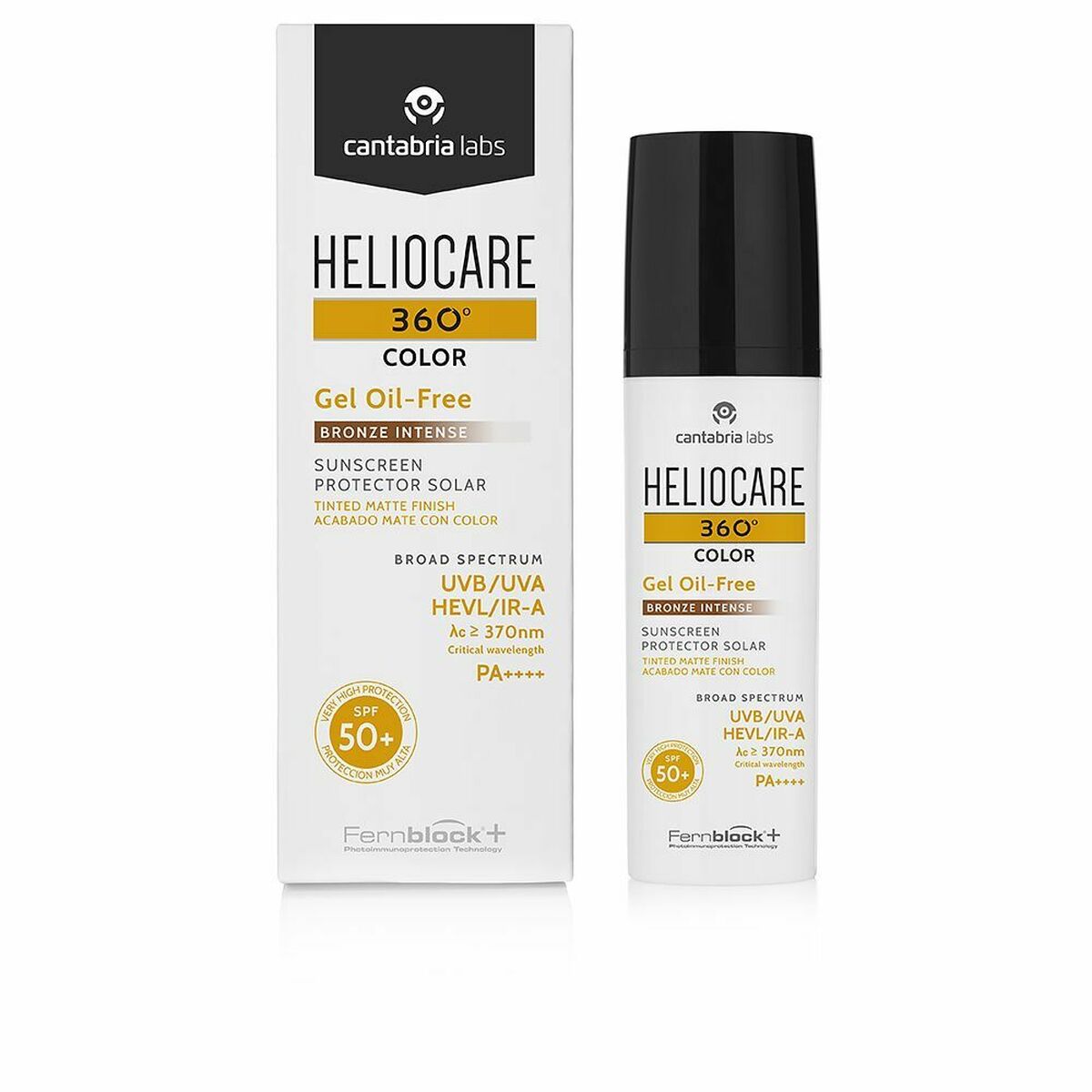 Solskydd med färg Heliocare Bronze Intense Spf 50 50 ml Solbränna