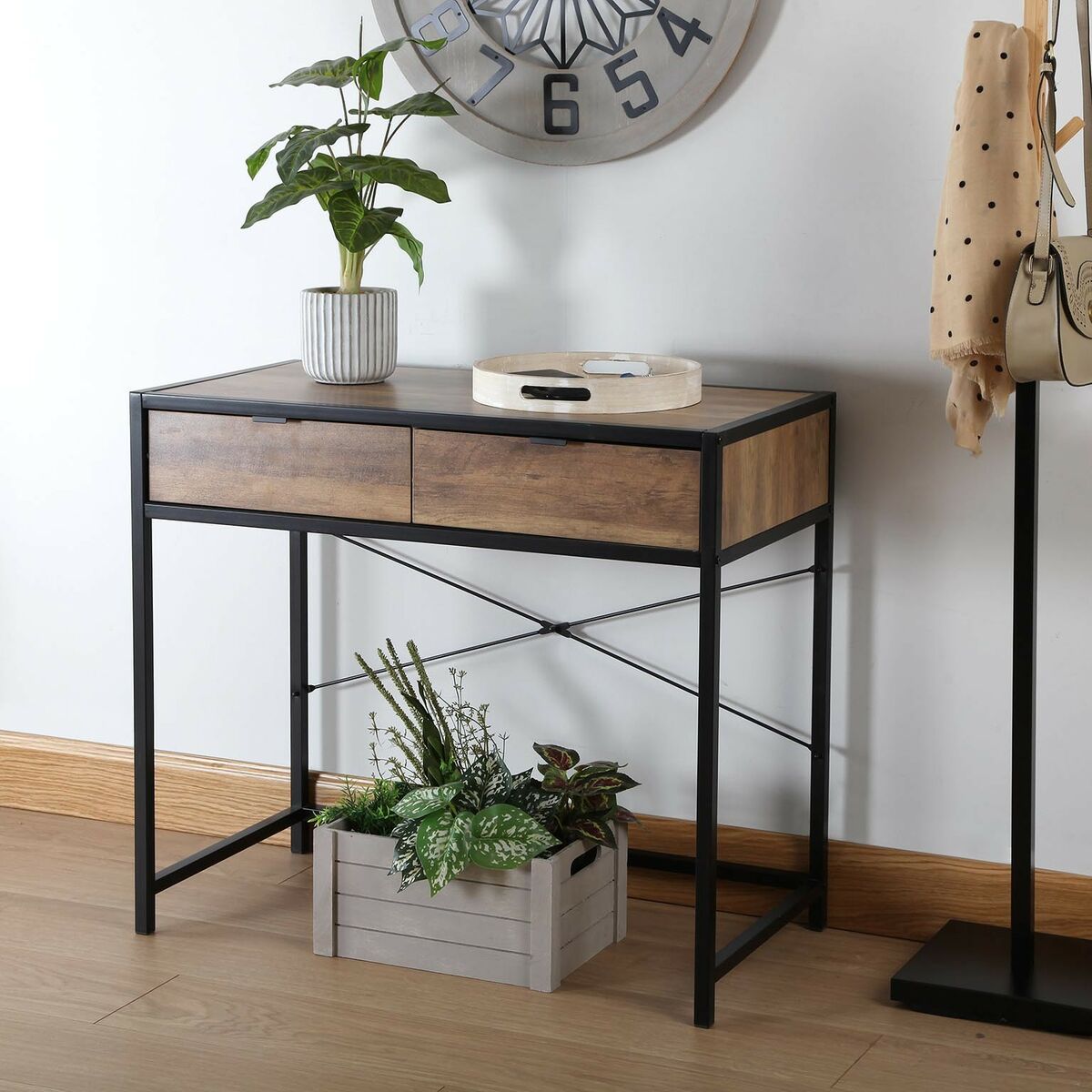 Väggklocka Versa Trä MDF 60 x 6 x 60 cm - 2