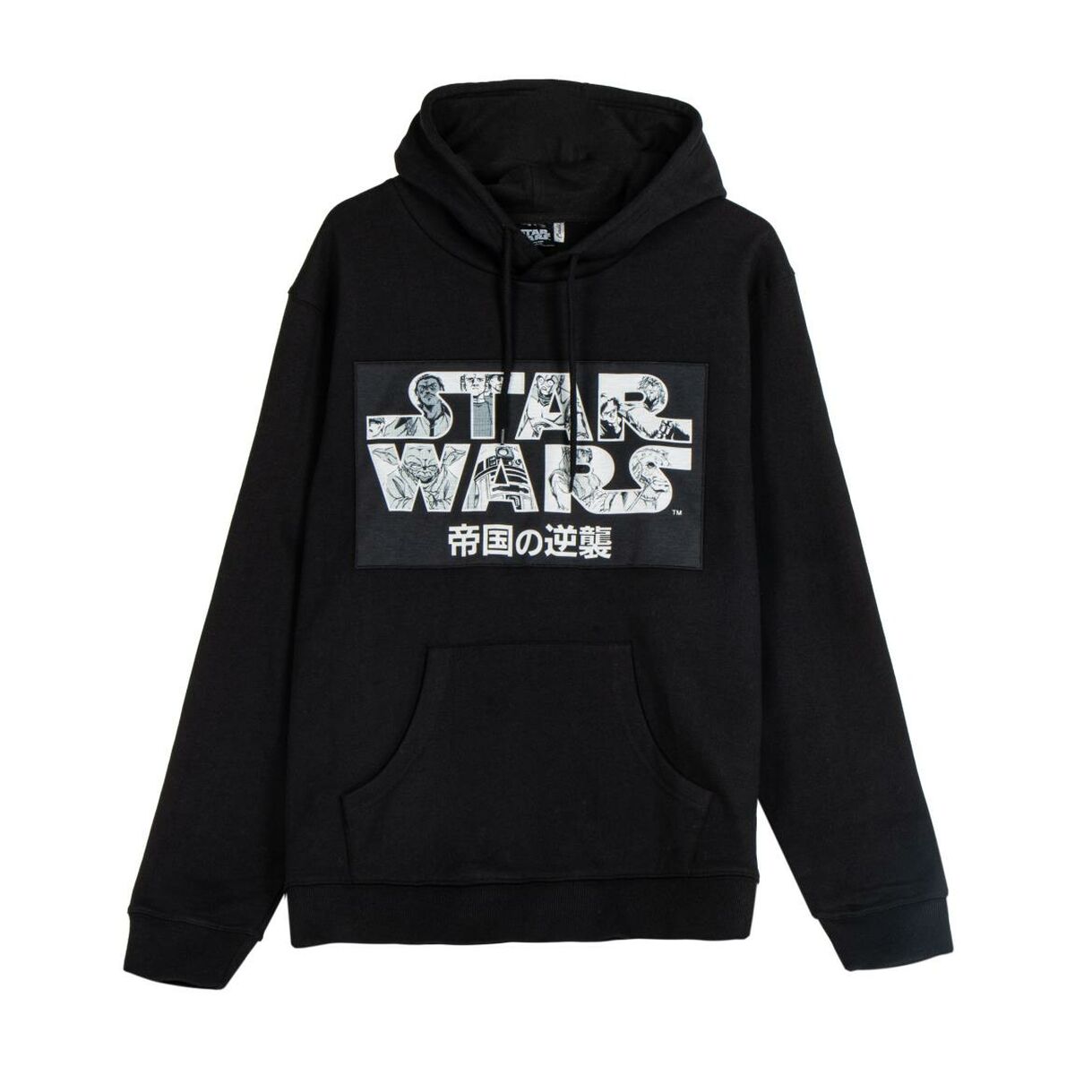 Tröja med huva Herr Star Wars Svart