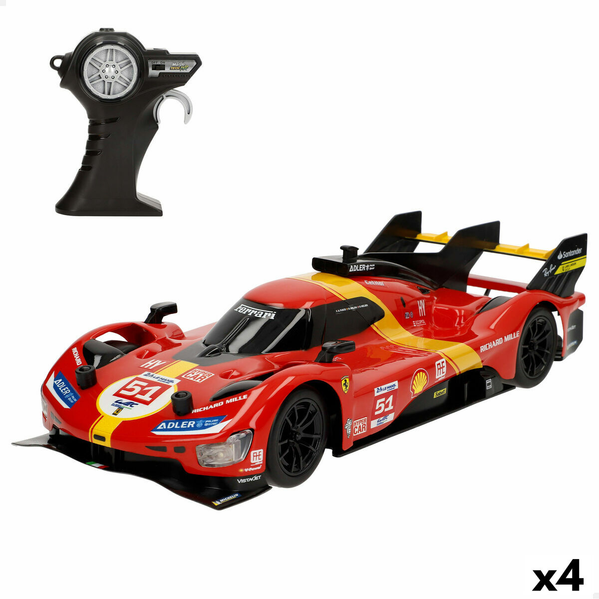 Radiostyrd bil Ferrari 32 x 7 x 13 cm (4 antal) - 2