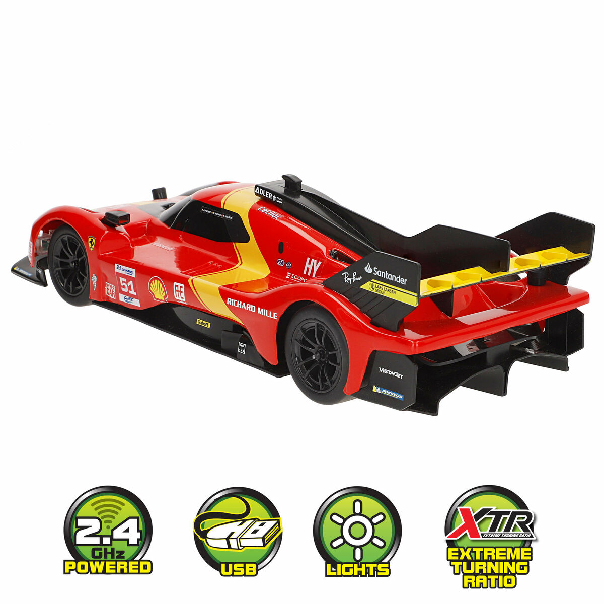 Radiostyrd bil Ferrari 32 x 7 x 13 cm (4 antal) - 3