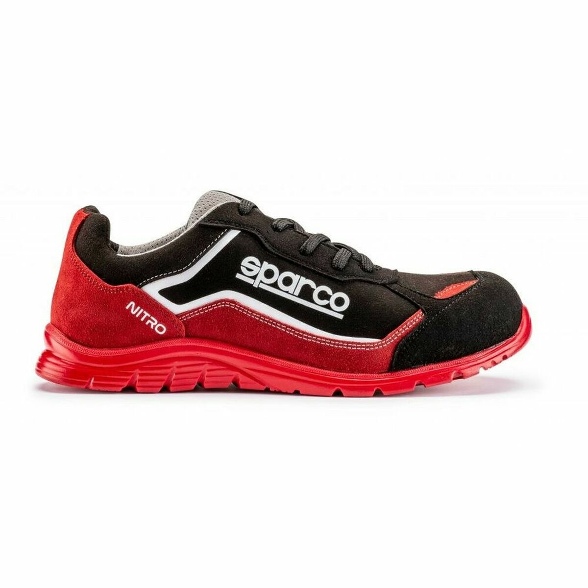 Tofflor Sparco Nitro S3 ESD Svart/Röd Storlek 48 - 5