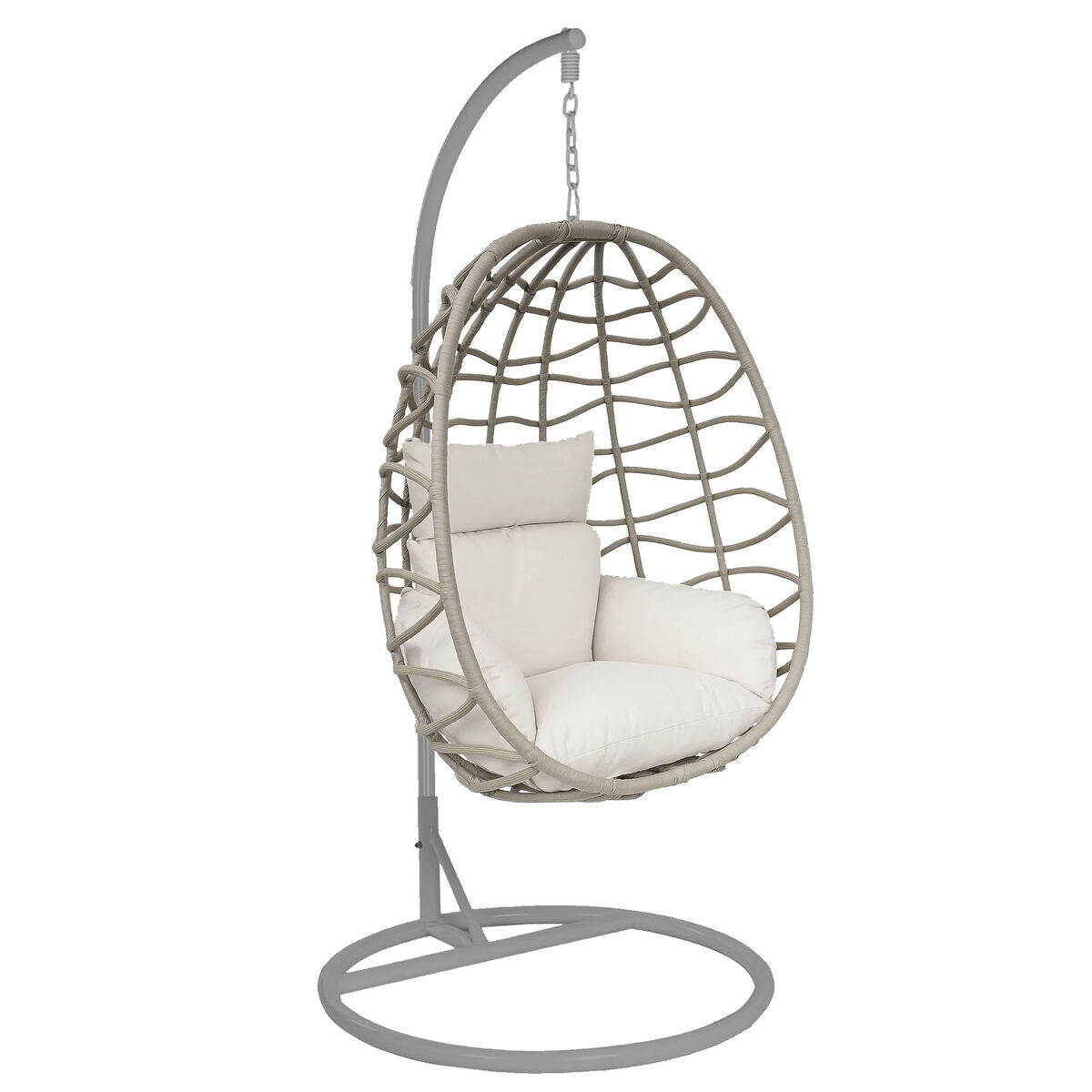 Trädgårdssoffa Home ESPRIT Kräm Ljusgrå 93 X 70 X 122 CM