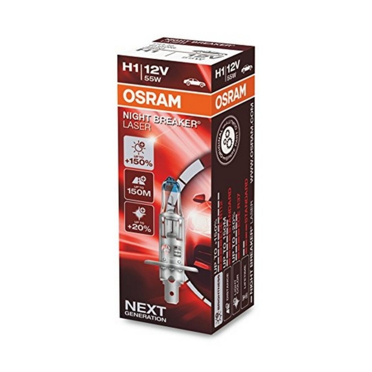 Glödlampa för bil Osram 64150NL H1 12V 55W - 11