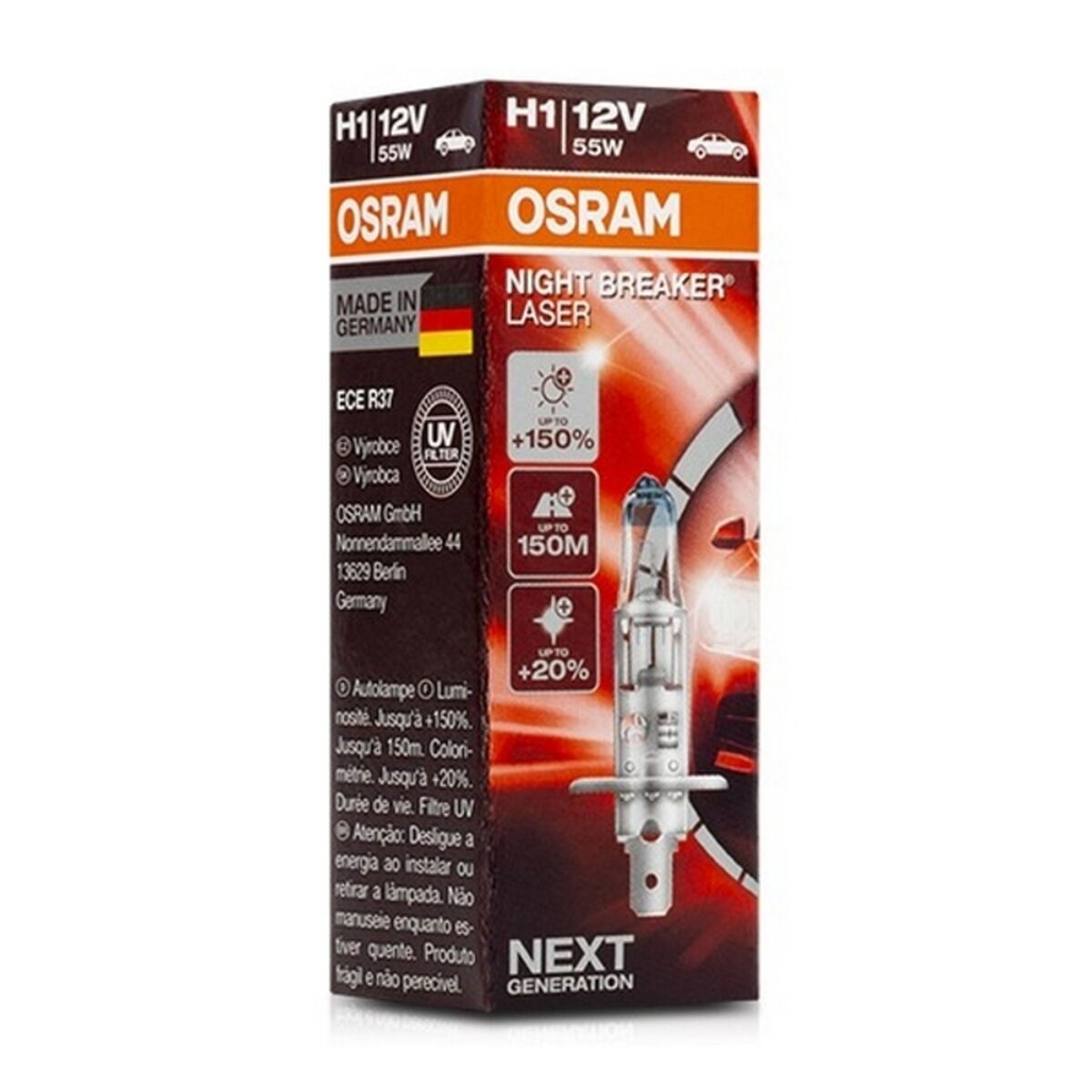 Glödlampa för bil Osram 64150NL H1 12V 55W - 7