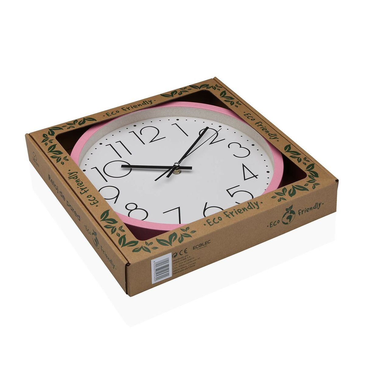Väggklocka Versa Rosa Trä 4,2 x 30 x 30 cm - 4