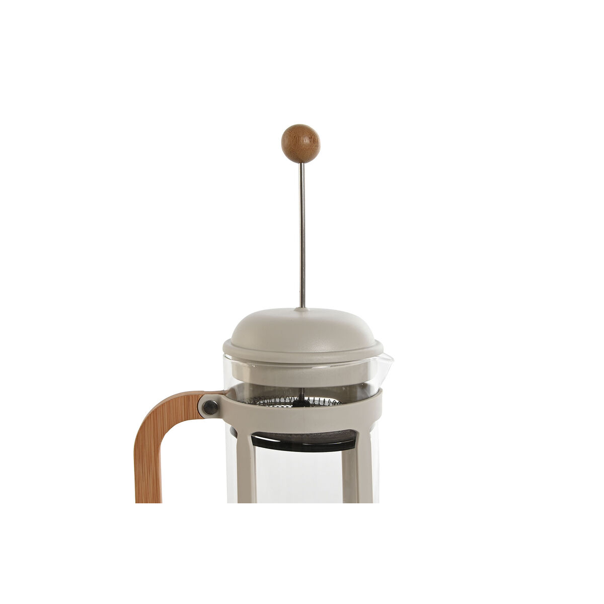 Kaffepress Home ESPRIT Vit Naturell Rostfritt stål 800 ml 15 x 10 x 22 cm - 2