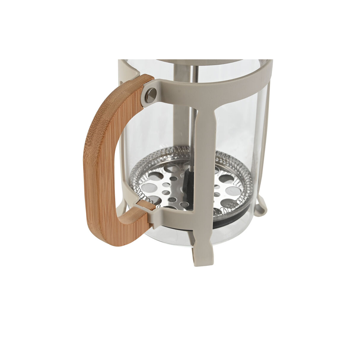 Kaffepress Home ESPRIT Vit Naturell Rostfritt stål 800 ml 15 x 10 x 22 cm - 3