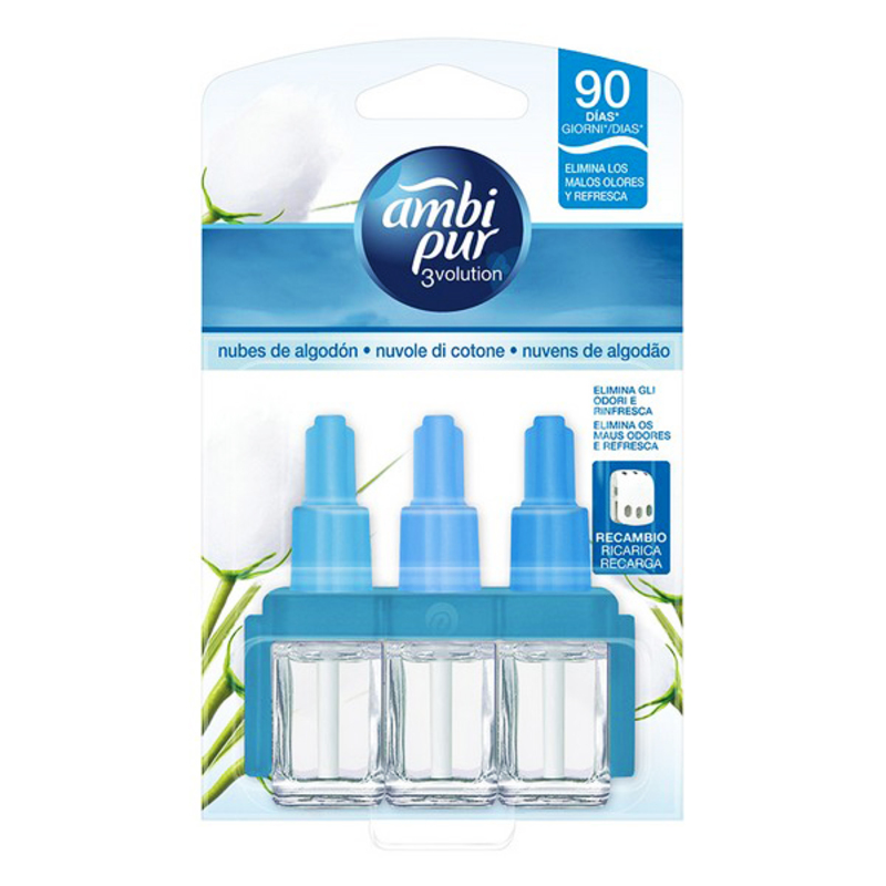Refill Till Elektrisk Luftfräschare Ambi Pur 3Volution Nubes de Algodón 20 ml - 2