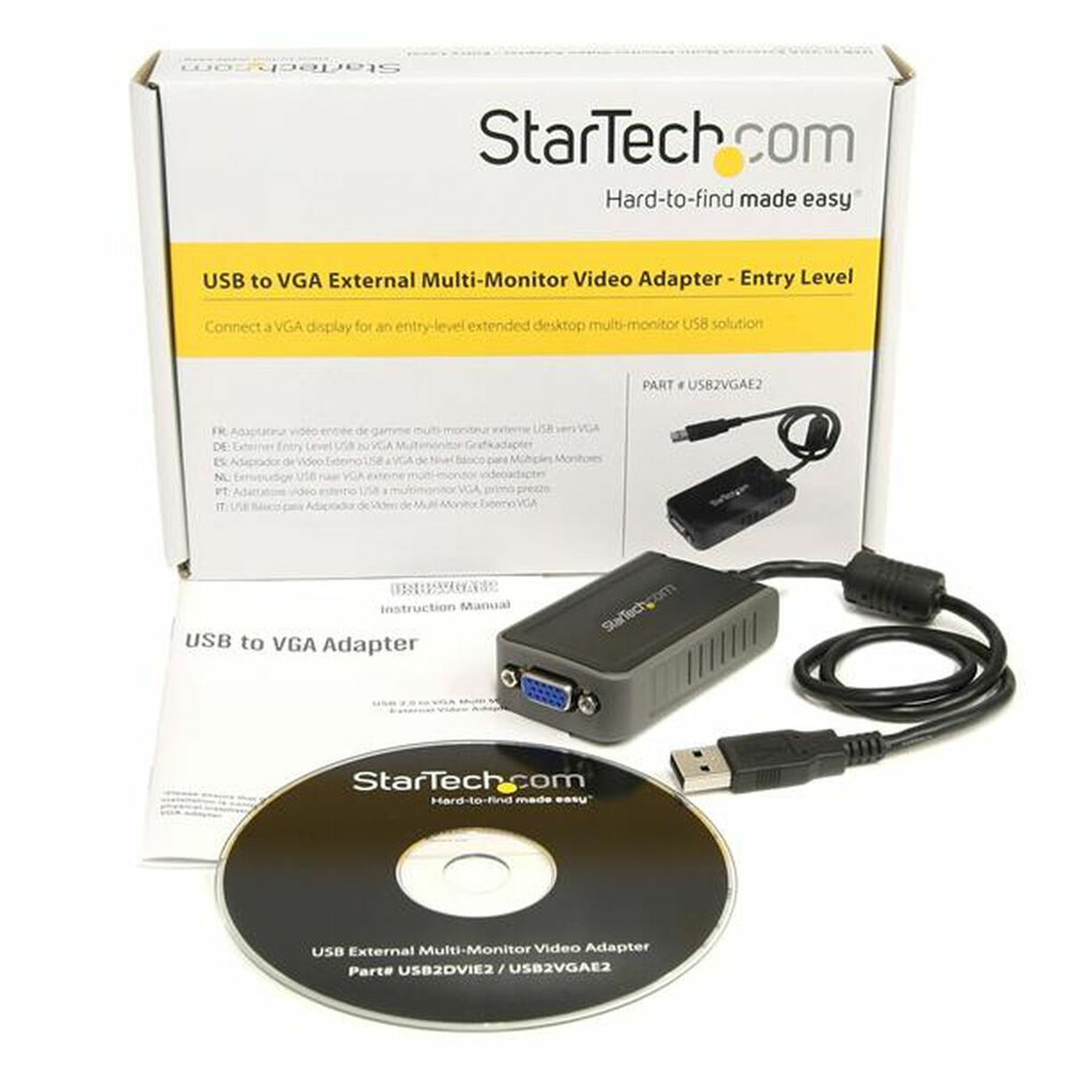 USB till VGA Adapter Startech USB2VGAE2            Svart - 8
