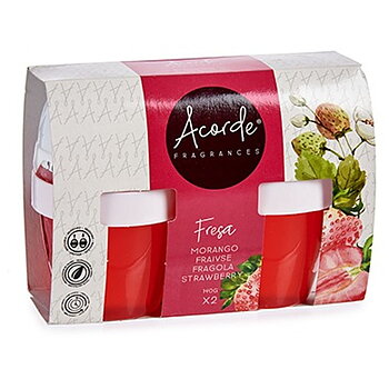 Set med luftfräschare Acorde Jordgubbe Gel (24 antal)