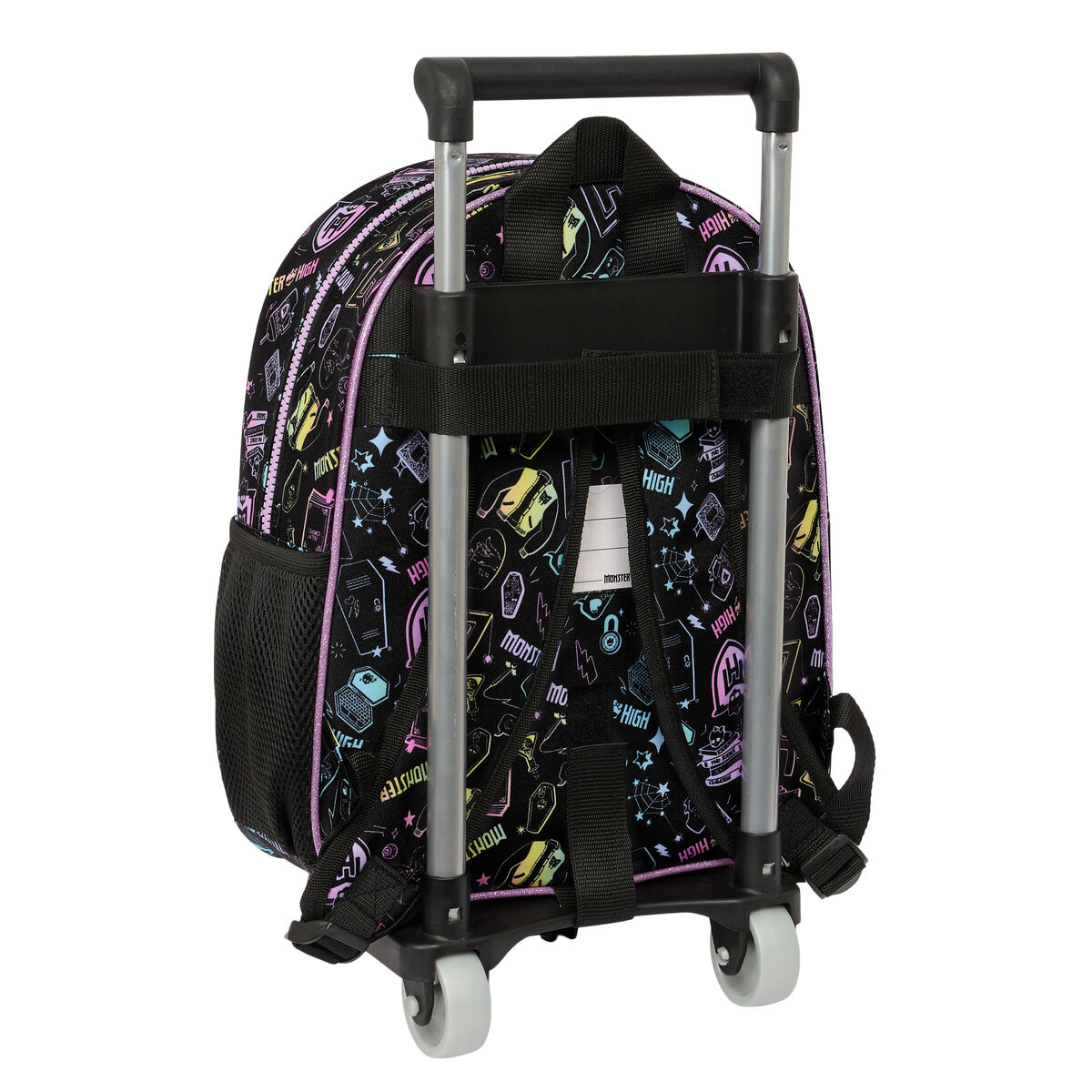 Skolväska med hjul Monster High Svart 28 x 34 x 10 cm - 3