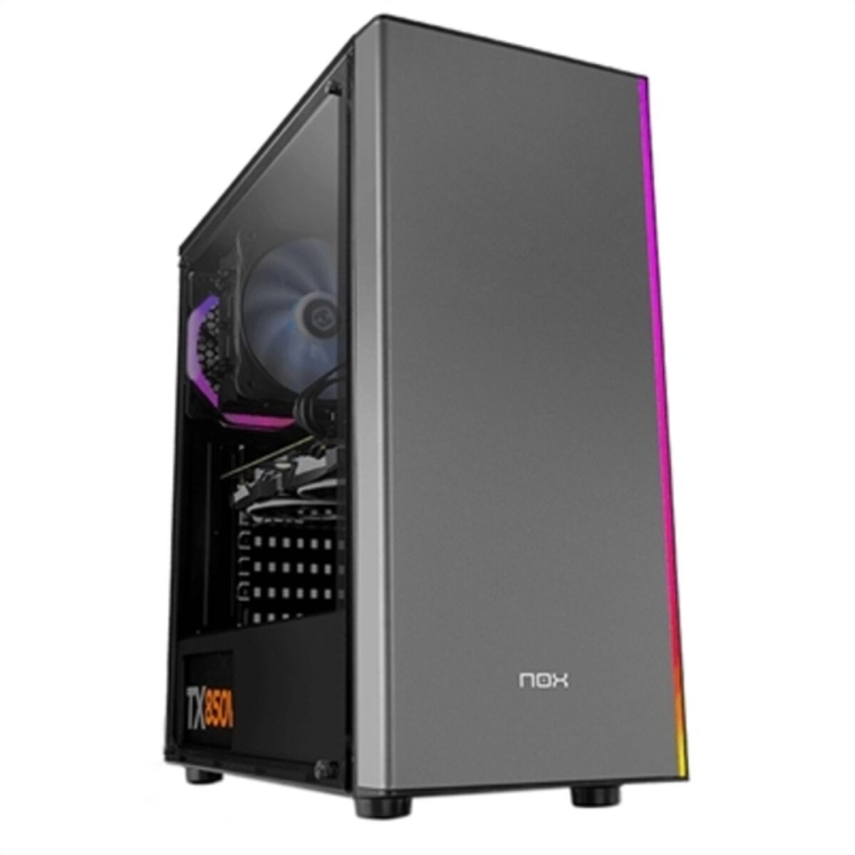 Tornchassi Micro ATX / Mini ITX / ATX Nox-Xtreme Infinity Omega RGB Svart Grå