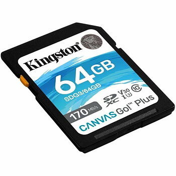 SDXC Minneskort Kingston Canvas Go! Plus 64 GB