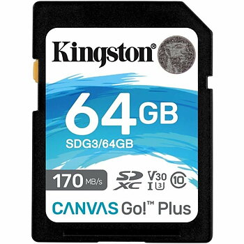 SDXC Minneskort Kingston Canvas Go! Plus 64 GB
