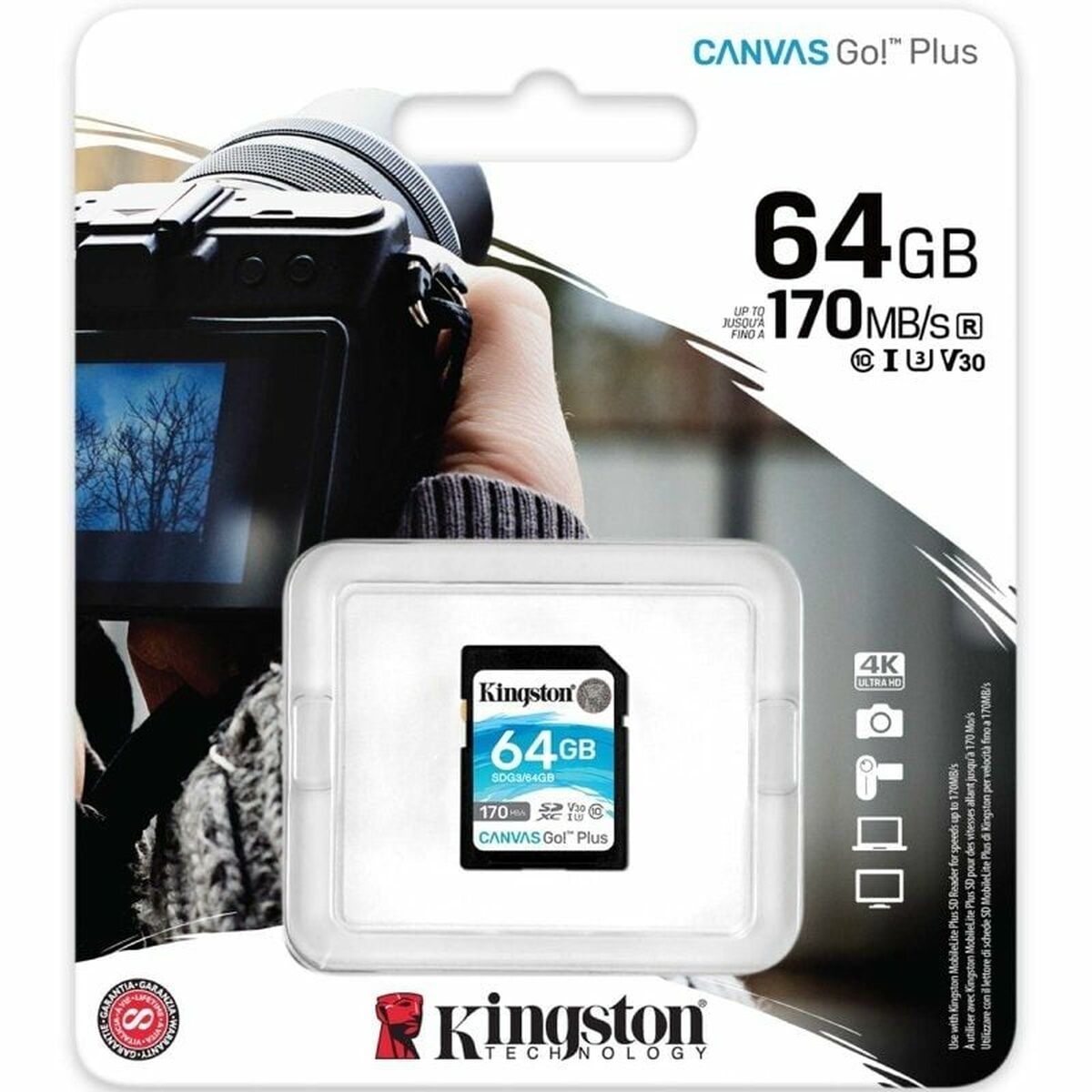 SDXC Minneskort Kingston Canvas Go! Plus 64 GB - 3