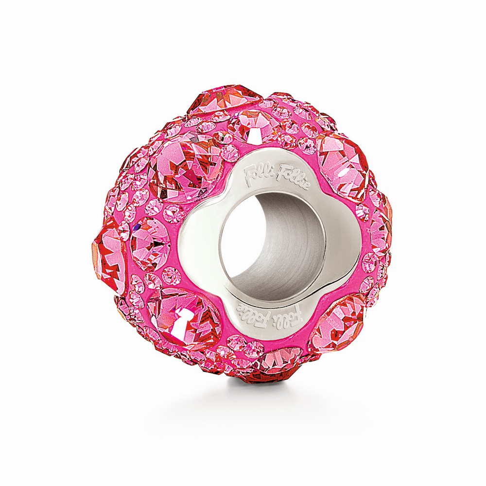 Dampärlor Folli Follie 3P13F018D Rosa 1 cm