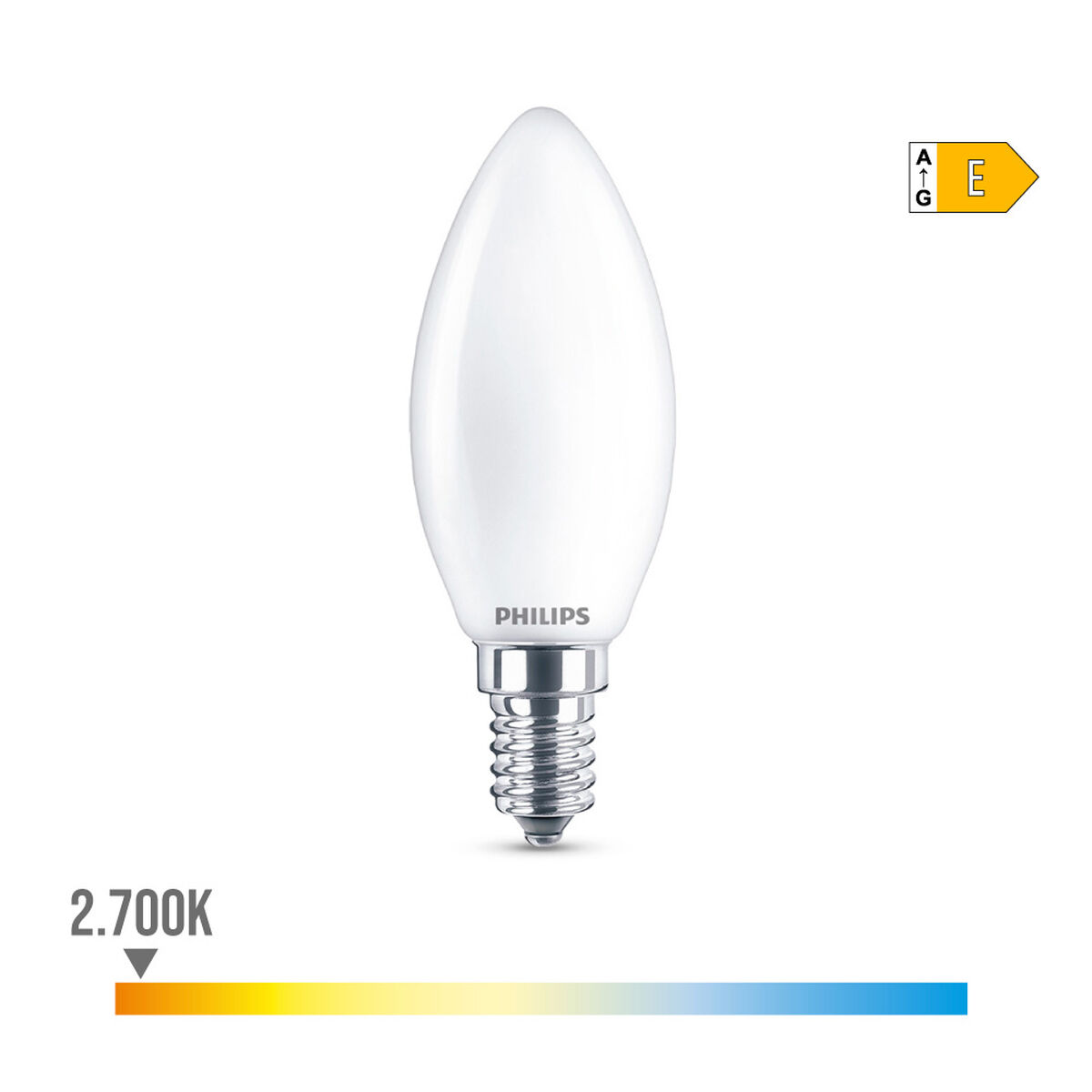 LED-lampa Philips Ljus E 6,5 W 60 W E14 806 lm 3,5 x 9,7 cm (2700 K) - 7