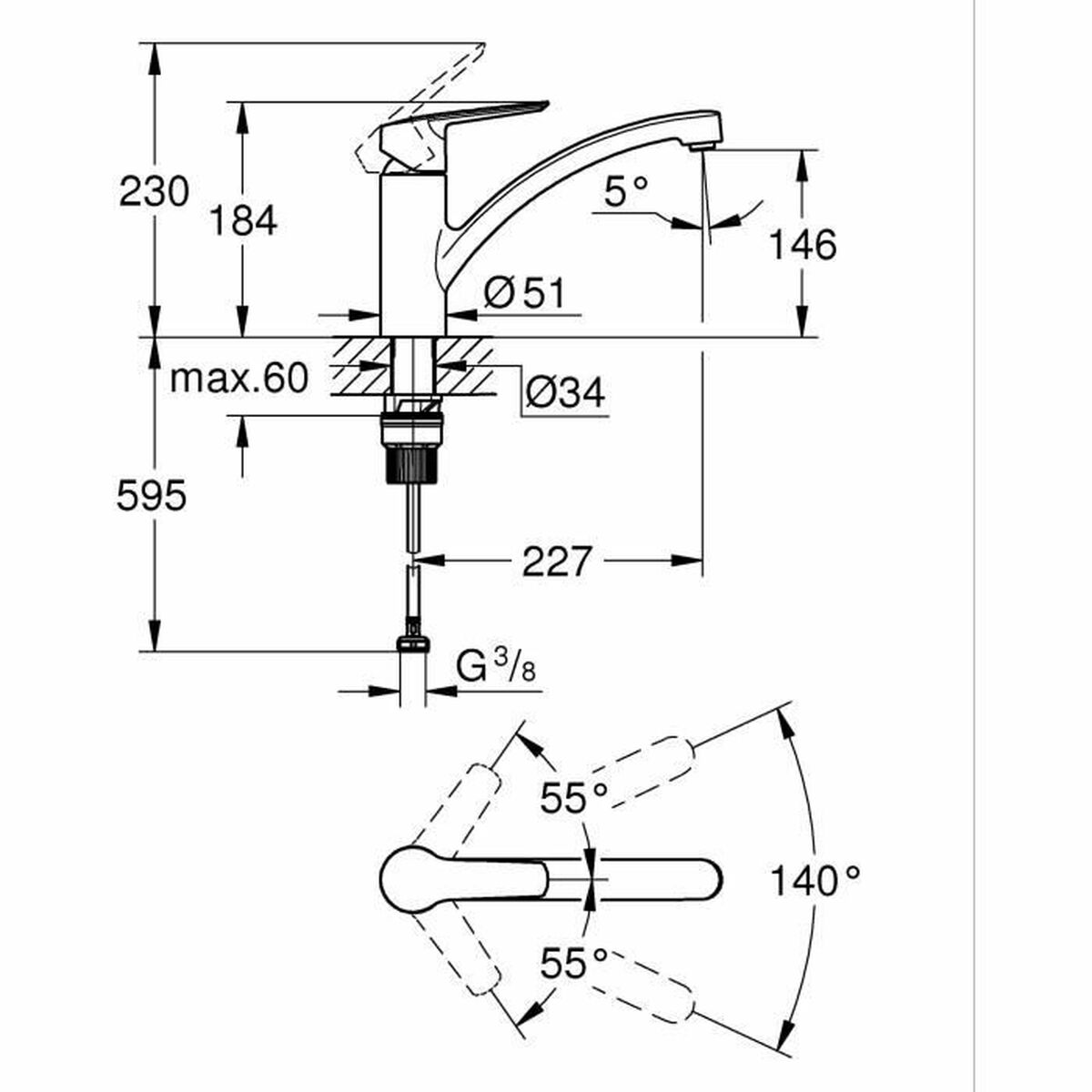 Blandare Grohe Start 324412432 - 4