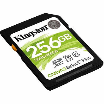 SDXC Minneskort Kingston CANVAS Select Plus 256 GB