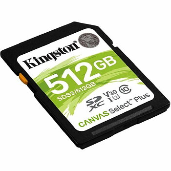 SDXC Minneskort Kingston Canvas Select Plus 512 GB