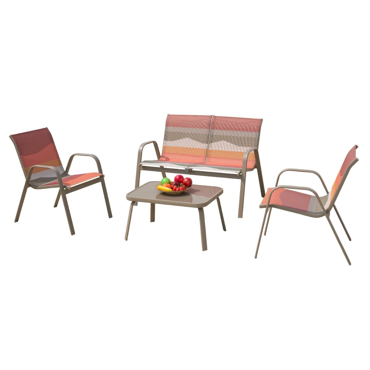 Trädgårdssoffa Home ESPRIT Grön Multicolour 112 X 71 X 85 CM