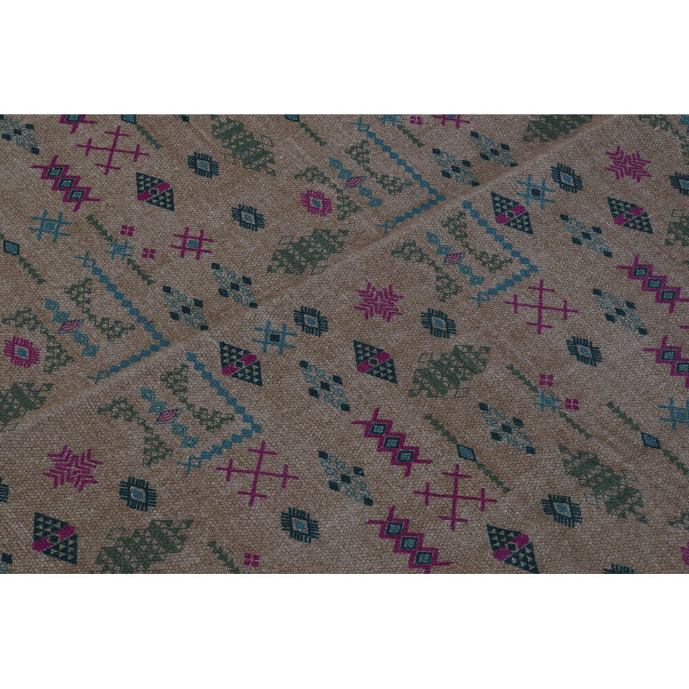 Matta DKD Home Decor 120 x 180 x 0,4 cm Polyester Vit Ikat Boho (2 antal) - 4