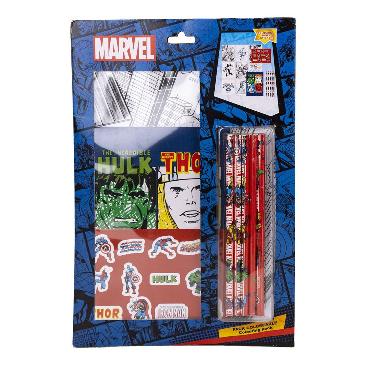 Brevpapper Set The Avengers Blå - 7