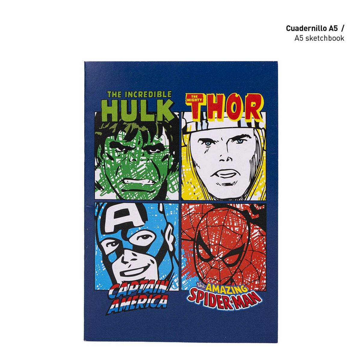 Brevpapper Set The Avengers Blå - 10