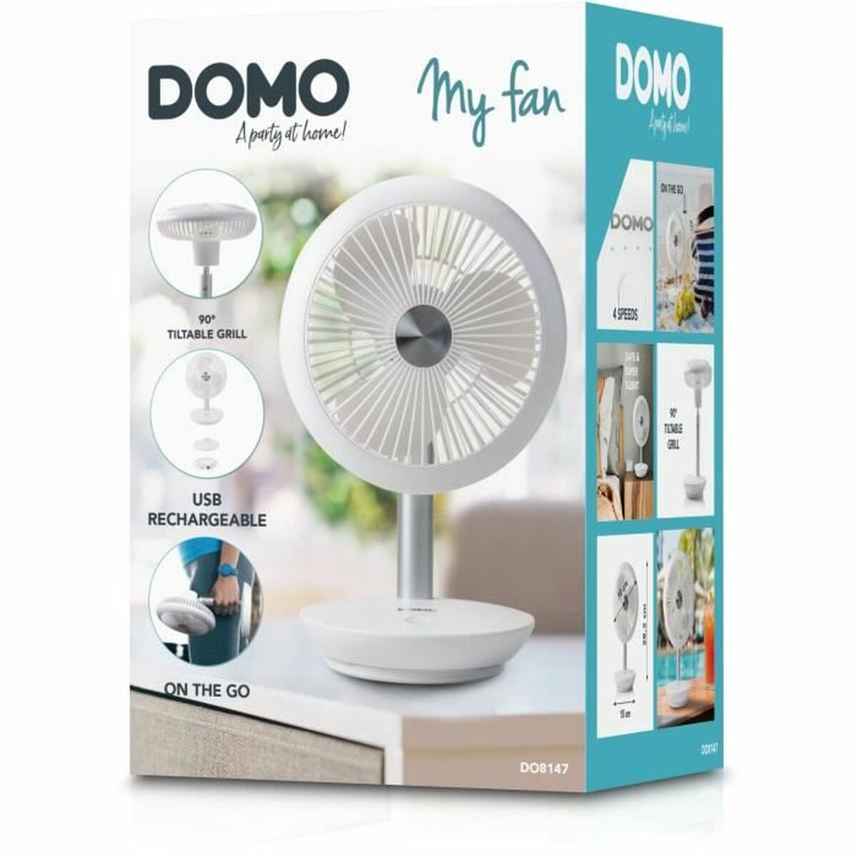 Bordsfläkt DOMO DO8147 Vit 5 W - 2