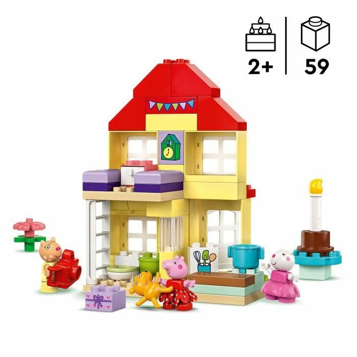 Byggsats Lego 10433 Peppa Pig's Birthday Party Multicolour 59 Delar - 2