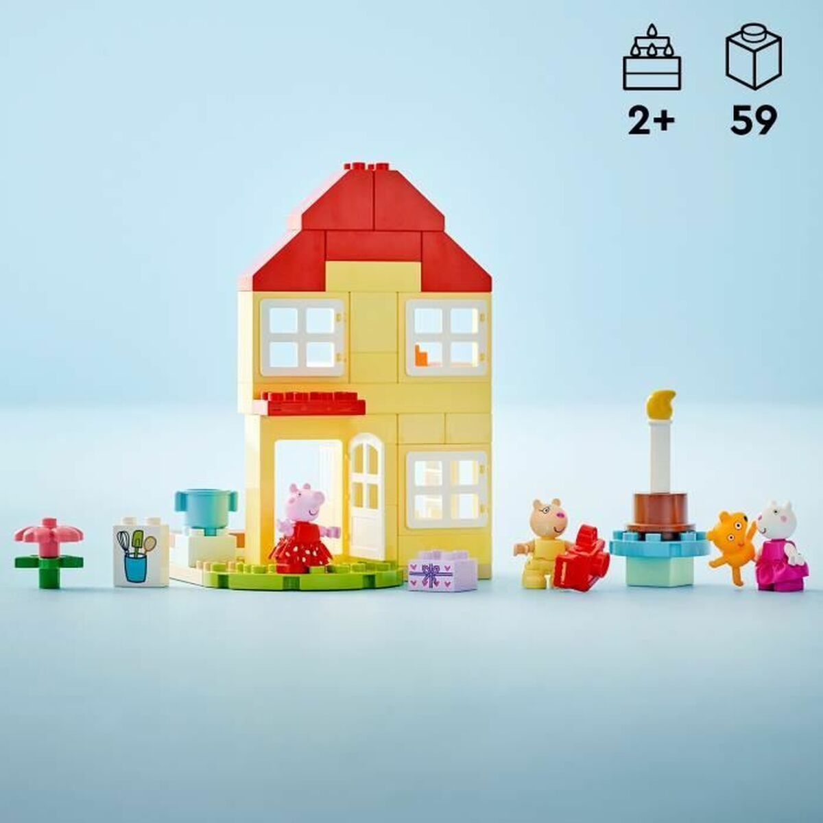 Byggsats Lego 10433 Peppa Pig's Birthday Party Multicolour 59 Delar - 4