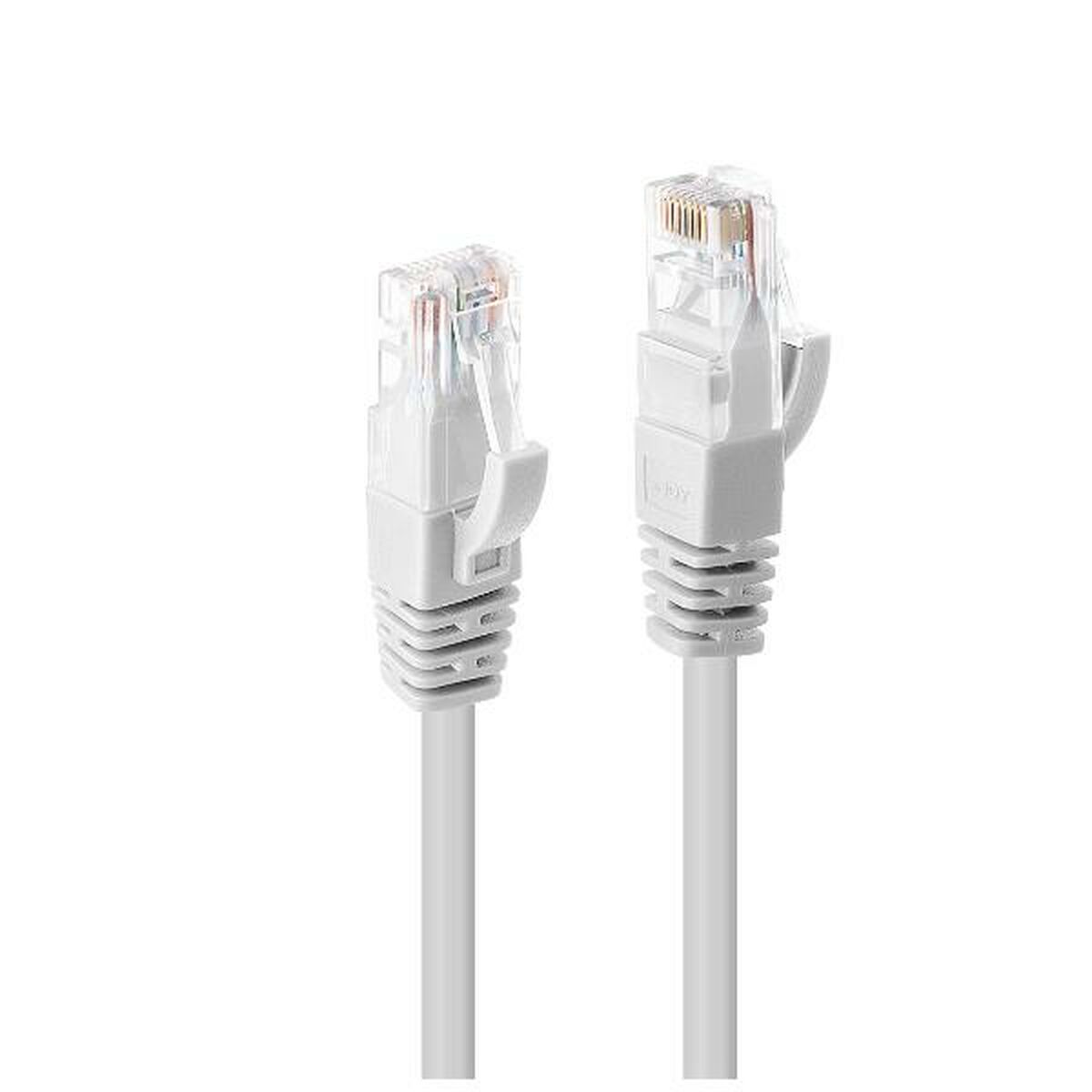 Nätkabel UTP Styv Kategori 6 LINDY Vit 10 m (1 antal) - 2
