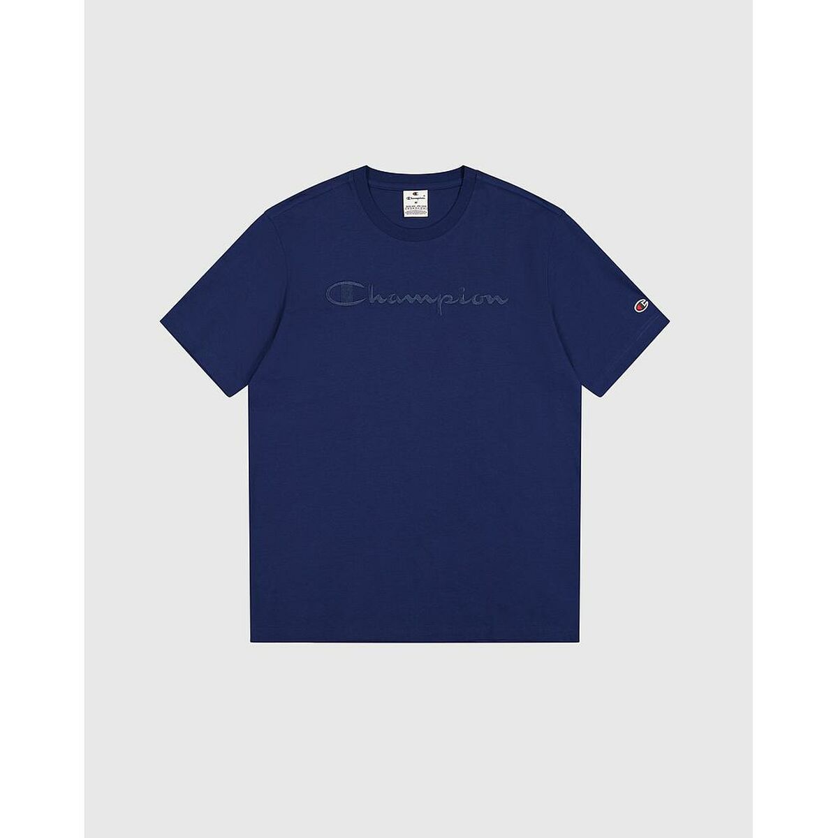 T-shirt med kortärm Herr Champion CHAMPION SS TEE 220273 Marinblå - 2
