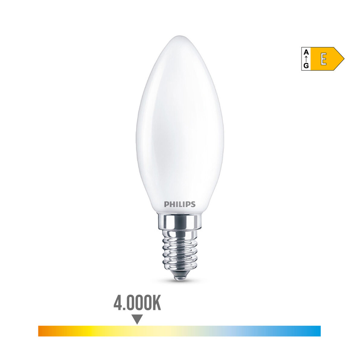 LED-lampa Philips Ljus E 6,5 W 60 W E14 806 lm 3,5 x 9,7 cm (4000 K) - 7