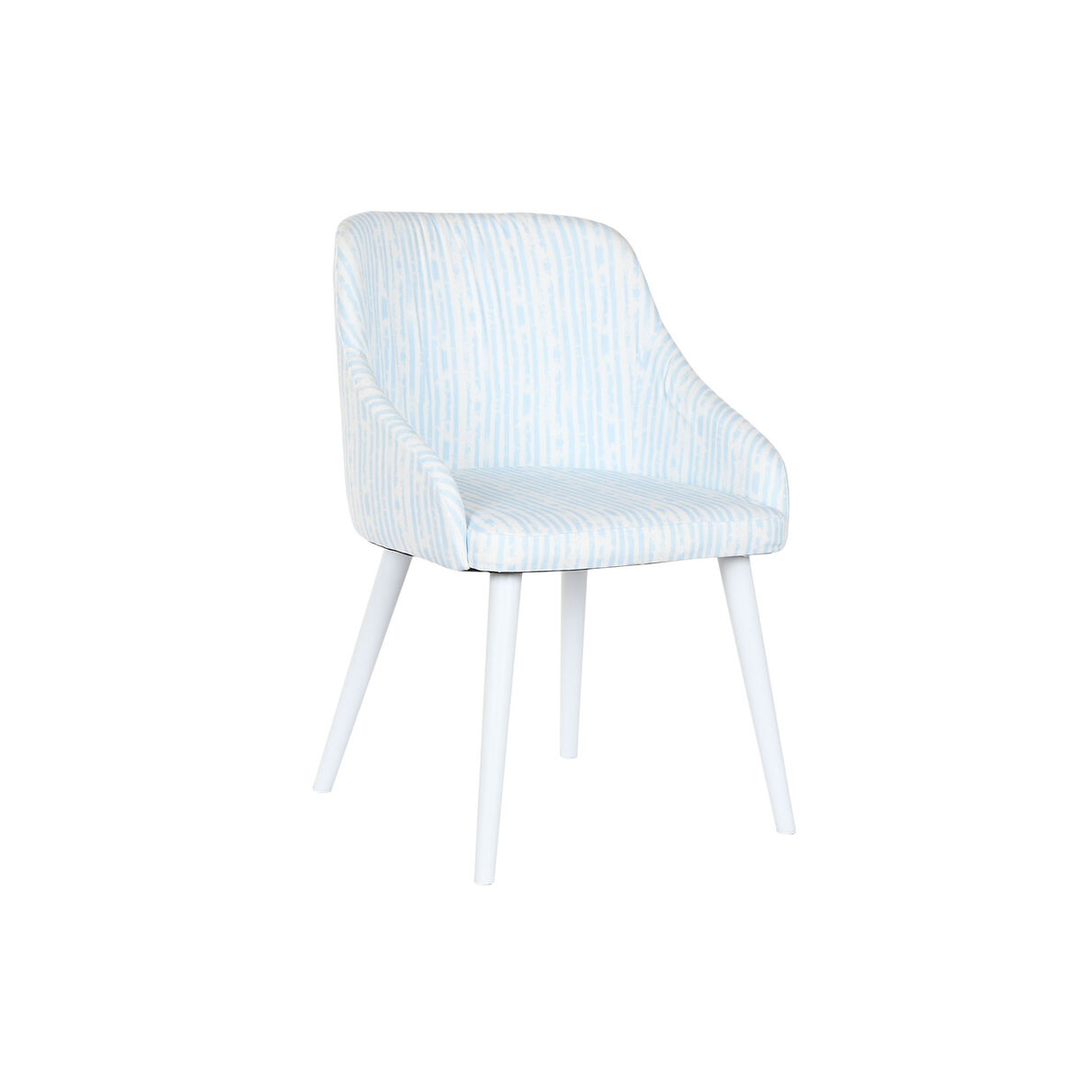 Stol DKD Home Decor Blå Vit 53 x 57 x 79 cm