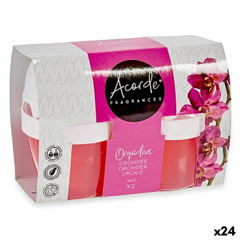 Set med luftfräschare Acorde Orkidé Gel (24 antal)