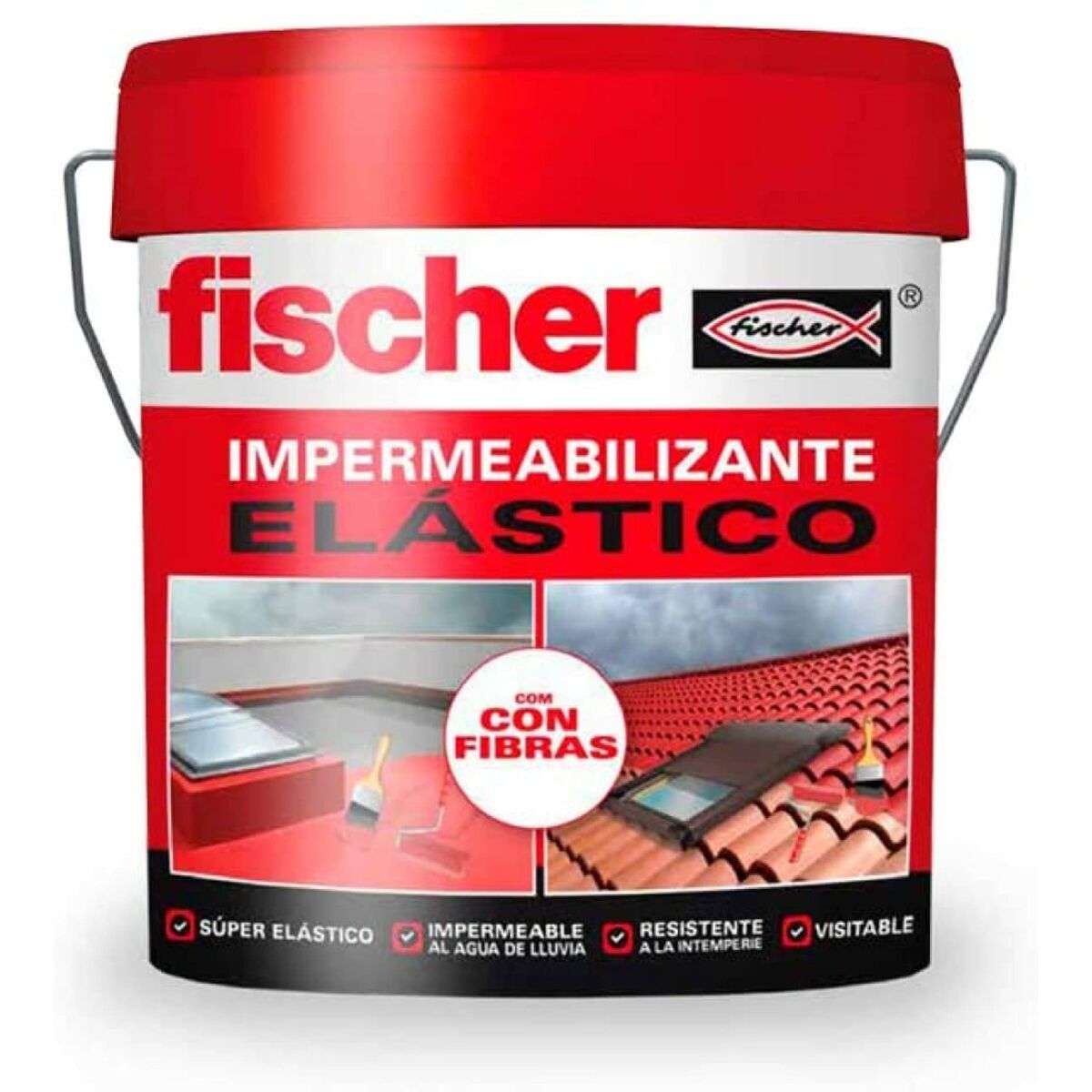 Impregnering Fischer Ms Röd 750 ml